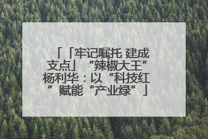 「牢记嘱托 建成支点」“辣椒大王”杨利华：以“科技红”赋能“产业绿”