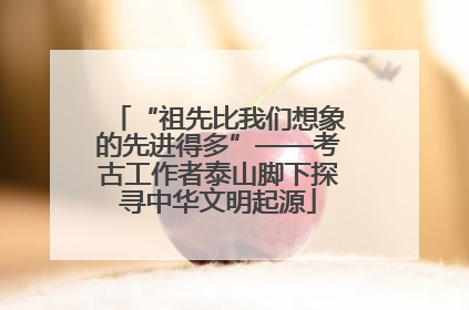 “祖先比我们想象的先进得多”——考古工作者泰山脚下探寻中华文明起源