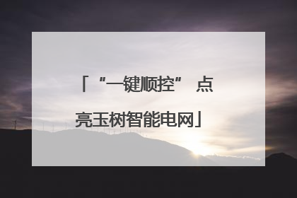 “一键顺控” 点亮玉树智能电网