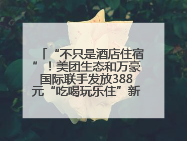 “不只是酒店住宿”！美团生态和万豪国际联手发放388元“吃喝玩乐住”新会员礼包