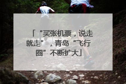 “买张机票，说走就走”，青岛“飞行圈”不断扩大