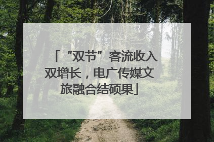 “双节”客流收入双增长，电广传媒文旅融合结硕果