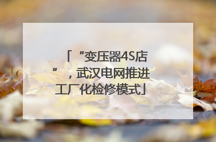 “变压器4S店”，武汉电网推进工厂化检修模式