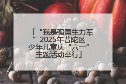 “我是强国生力军”2025年普陀区少年儿童庆“六一”主题活动举行