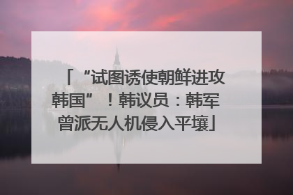 “试图诱使朝鲜进攻韩国”！韩议员：韩军曾派无人机侵入平壤