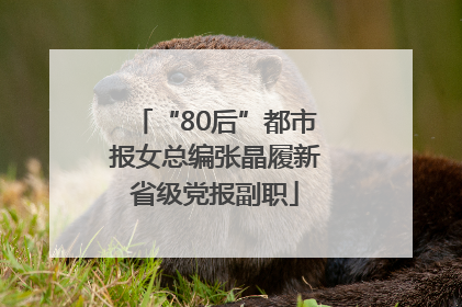 “80后”都市报女总编张晶履新省级党报副职