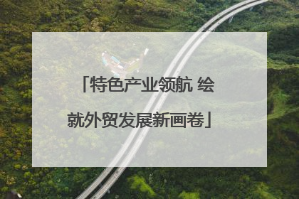 特色产业领航 绘就外贸发展新画卷