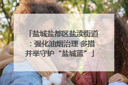 盐城盐都区盐渎街道：强化油烟治理 多措并举守护“盐城蓝”