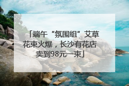 端午“氛围组”艾草花束火爆，长沙有花店卖到98元一束