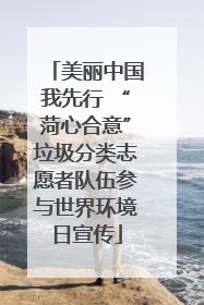 美丽中国我先行 “菏心合意”垃圾分类志愿者队伍参与世界环境日宣传