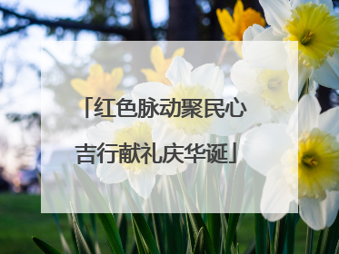 红色脉动聚民心 吉行献礼庆华诞