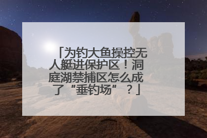 为钓大鱼操控无人艇进保护区！洞庭湖禁捕区怎么成了“垂钓场”？