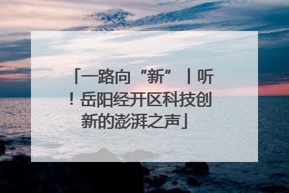 一路向“新”丨听！岳阳经开区科技创新的澎湃之声