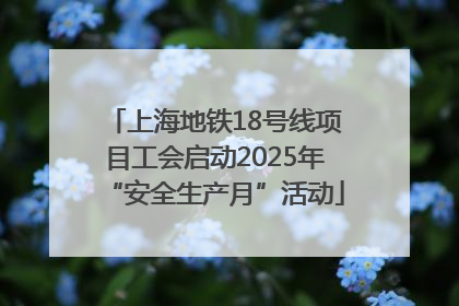 上海地铁18号线项目工会启动2025年“安全生产月”活动