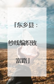 东乡县：纱线编织致富路