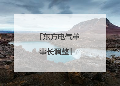 东方电气董事长调整