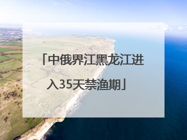 中俄界江黑龙江进入35天禁渔期