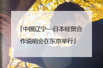 中国辽宁—日本经贸合作说明会在东京举行