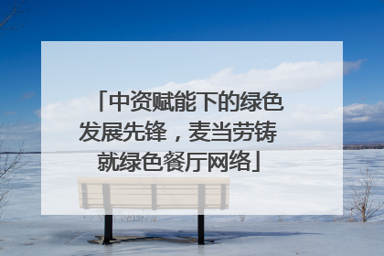 中资赋能下的绿色发展先锋，麦当劳铸就绿色餐厅网络