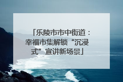 乐陵市市中街道：幸福市集解锁“沉浸式”宣讲新场景
