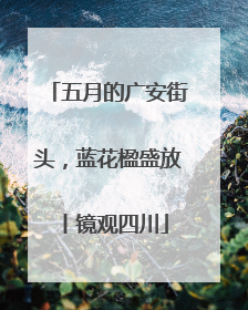 五月的广安街头，蓝花楹盛放丨镜观四川