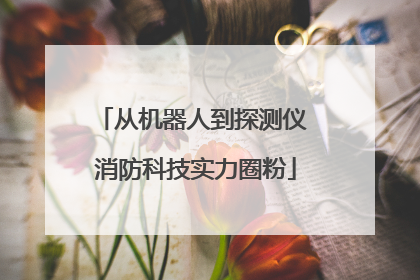 从机器人到探测仪 消防科技实力圈粉