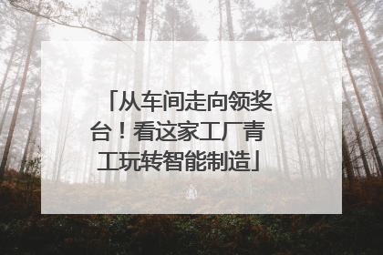 从车间走向领奖台！看这家工厂青工玩转智能制造