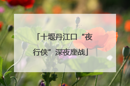 十堰丹江口“夜行侠”深夜鏖战