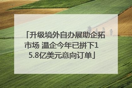 升级境外自办展助企拓市场 温企今年已拼下15.8亿美元意向订单