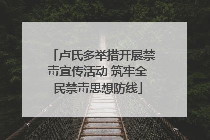 卢氏多举措开展禁毒宣传活动 筑牢全民禁毒思想防线
