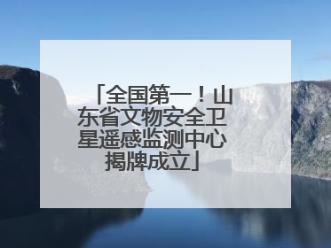 全国第一！山东省文物安全卫星遥感监测中心揭牌成立