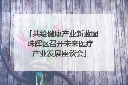 共绘健康产业新蓝图 珠晖区召开未来医疗产业发展座谈会