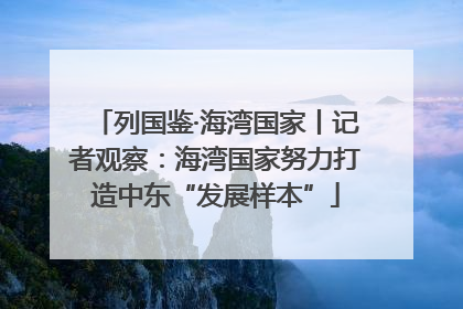 列国鉴·海湾国家丨记者观察：海湾国家努力打造中东“发展样本”