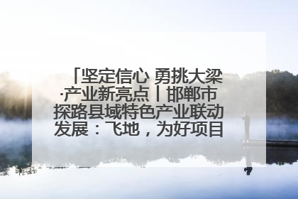 坚定信心 勇挑大梁·产业新亮点丨邯郸市探路县域特色产业联动发展：飞地，为好项目跨域安个家
