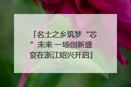 名士之乡筑梦“芯”未来 一场创新盛宴在浙江绍兴开启