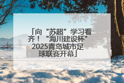 向“苏超”学习看齐！“海川建设杯”2025青岛城市足球联赛开幕