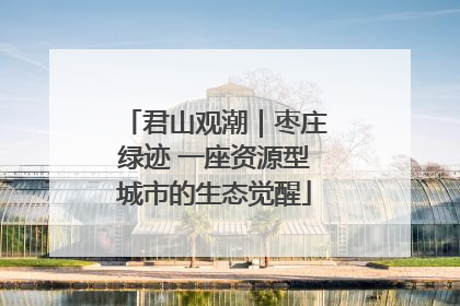君山观潮｜枣庄绿迹 一座资源型城市的生态觉醒