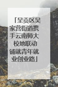 呈贡区吴家营街道携手云南师大 校地联动铺就青年就业创业路