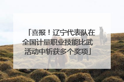 喜报！辽宁代表队在全国计量职业技能比武活动中斩获多个奖项
