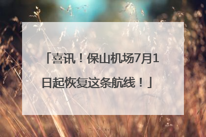 喜讯！保山机场7月1日起恢复这条航线！