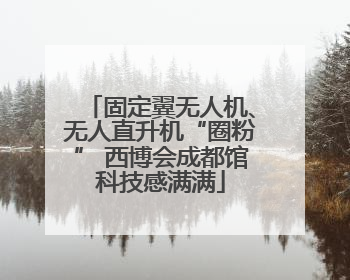 固定翼无人机、无人直升机“圈粉” 西博会成都馆科技感满满
