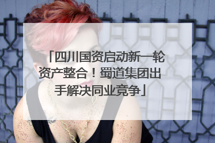四川国资启动新一轮资产整合！蜀道集团出手解决同业竞争