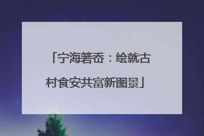 宁海箬岙：绘就古村食安共富新图景