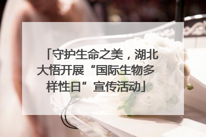 守护生命之美，湖北大悟开展“国际生物多样性日”宣传活动