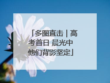 多图直击｜高考首日 晨光中他们背影坚定