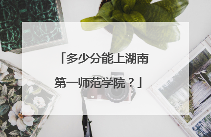 多少分能上湖南第一师范学院？