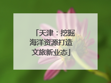 天津：挖掘海洋资源打造文旅新业态