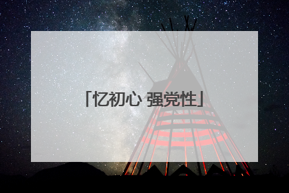 忆初心 强党性