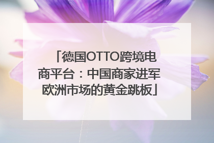 德国OTTO跨境电商平台：中国商家进军欧洲市场的黄金跳板