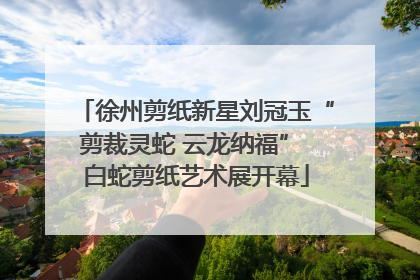 徐州剪纸新星刘冠玉“剪裁灵蛇 云龙纳福” 白蛇剪纸艺术展开幕
